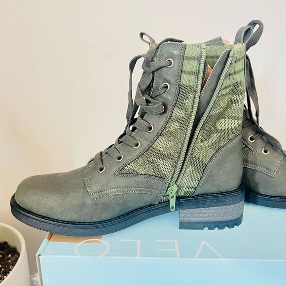 LIFESTRIDE Knockout Lace-Up Combat Boot, Comfort Boot, Green Olive, Size 8, NWT - Picture 8 of 16